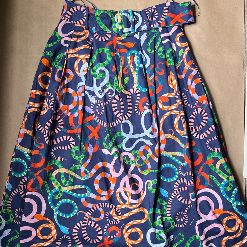 Rachel Antonoff Antonia Snake Print Skirt